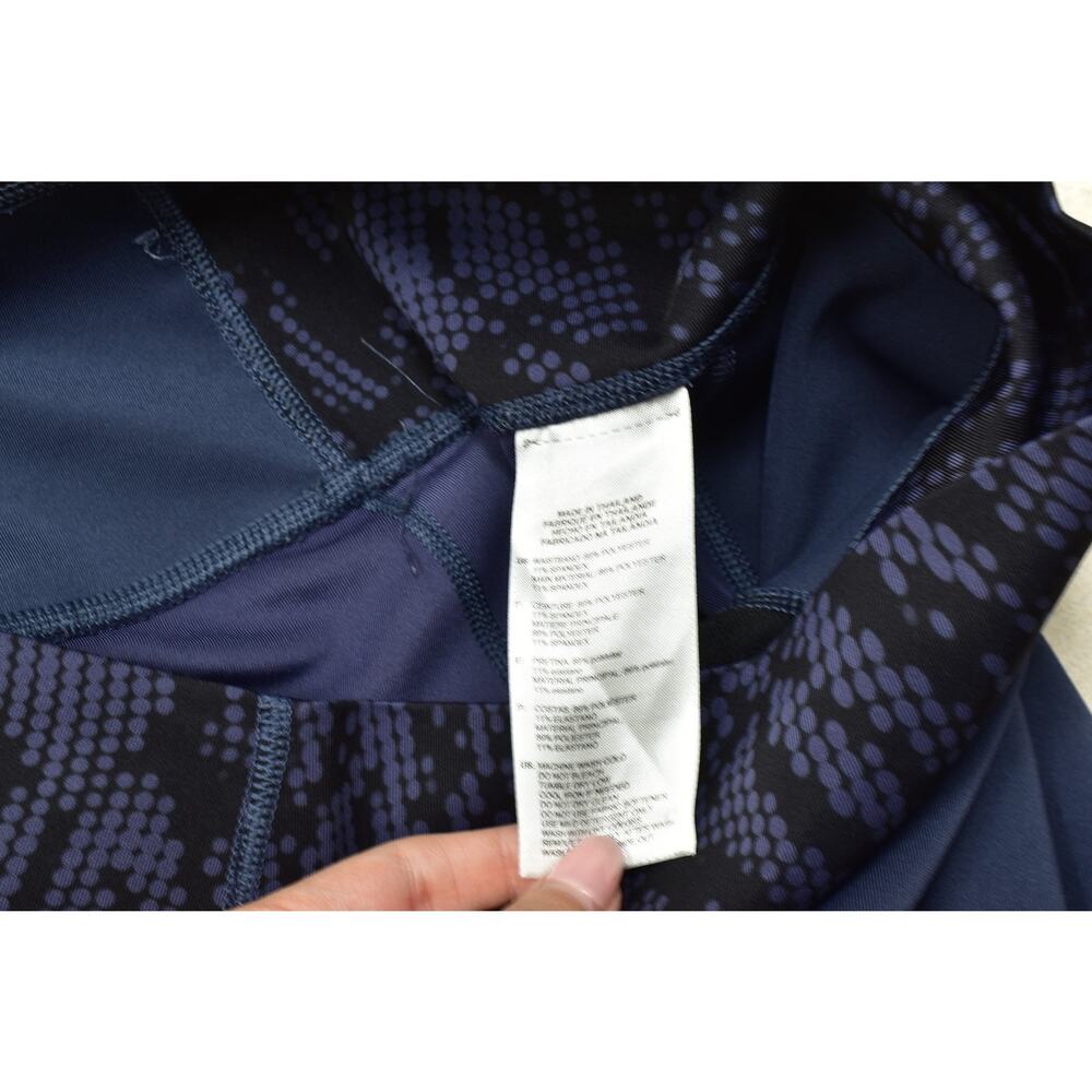 Adidas Climalite Women's Navy Blue & Black Patterned Athletic Leggings Regular S - Picture 7 of 8